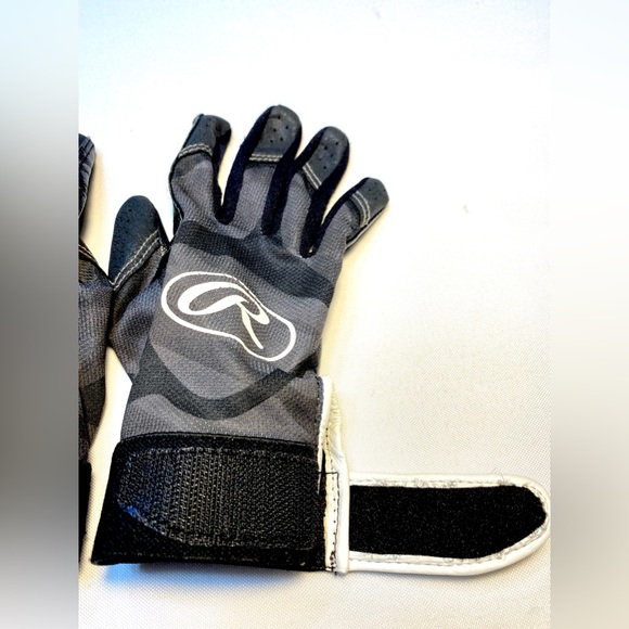 Rawlings Prodigy T-Ball Batting Gloves Black/White Adjustable sport unisex - Picture 3 of 5